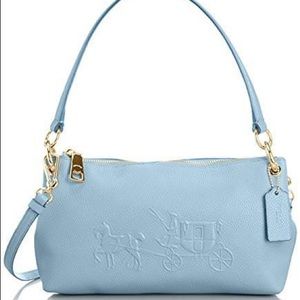 COACH Embossed Horse / Carriage Charley Crossbody